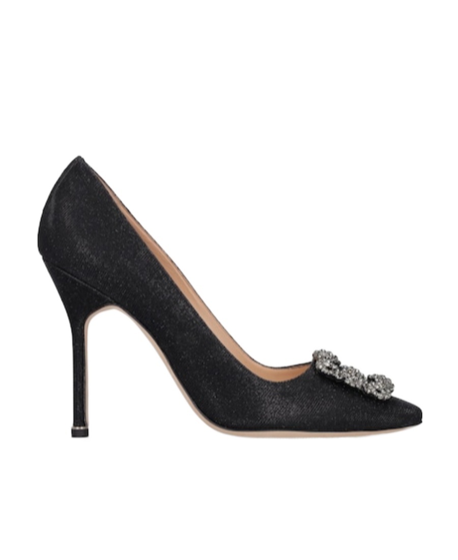 Manolo Blahnik Hangisi Shiny High Heels