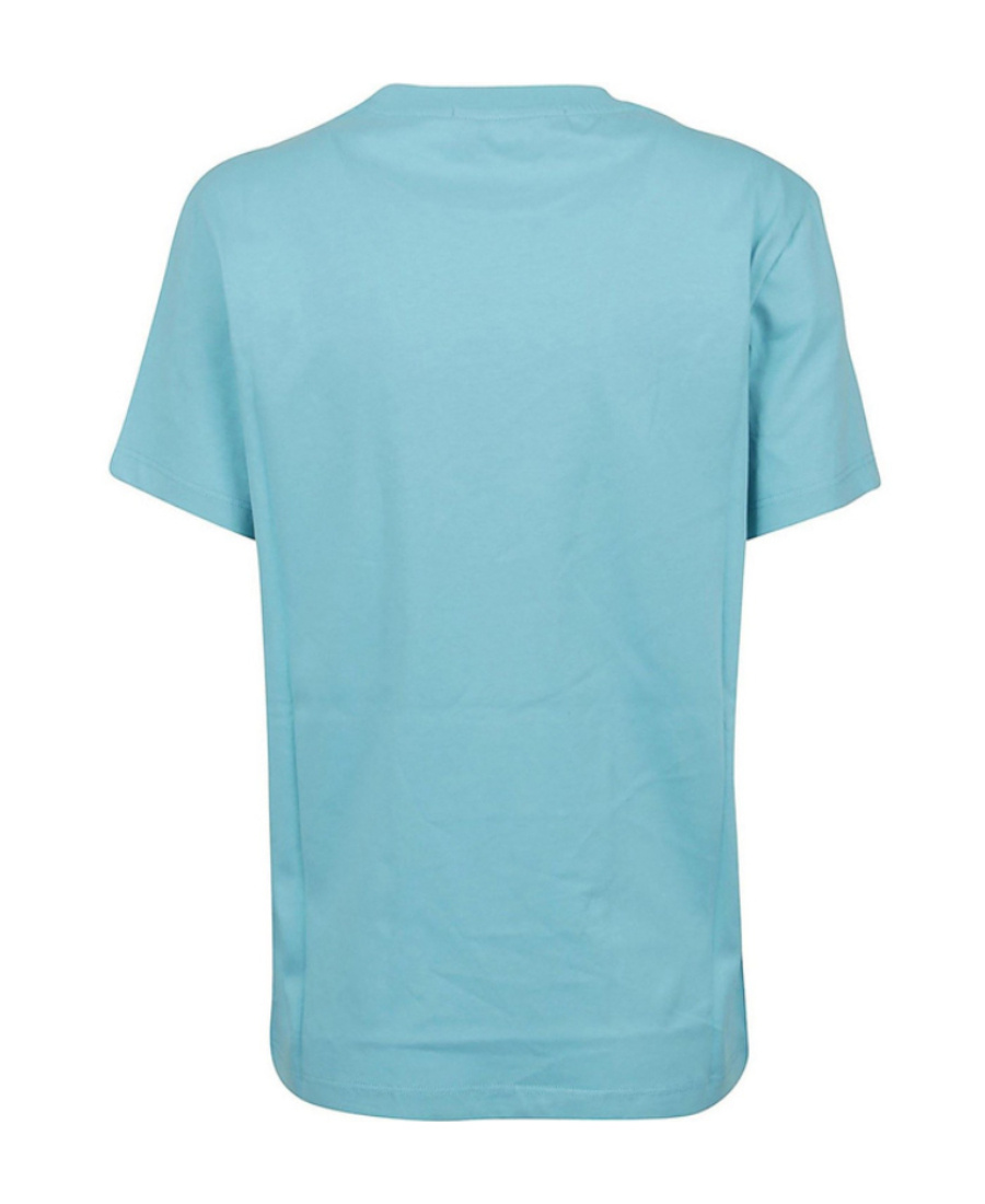 Msgm Logo Short-sleeved T-shirt In Blue