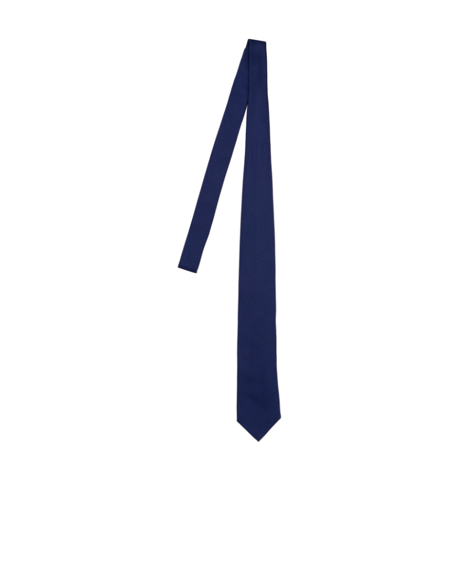 Brunello Cucinelli Satin-finish Pointed-tip Tie In Blue