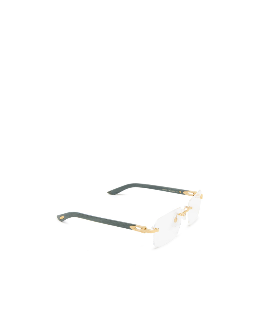 Cartier Rectangle Frame Glasses In White
