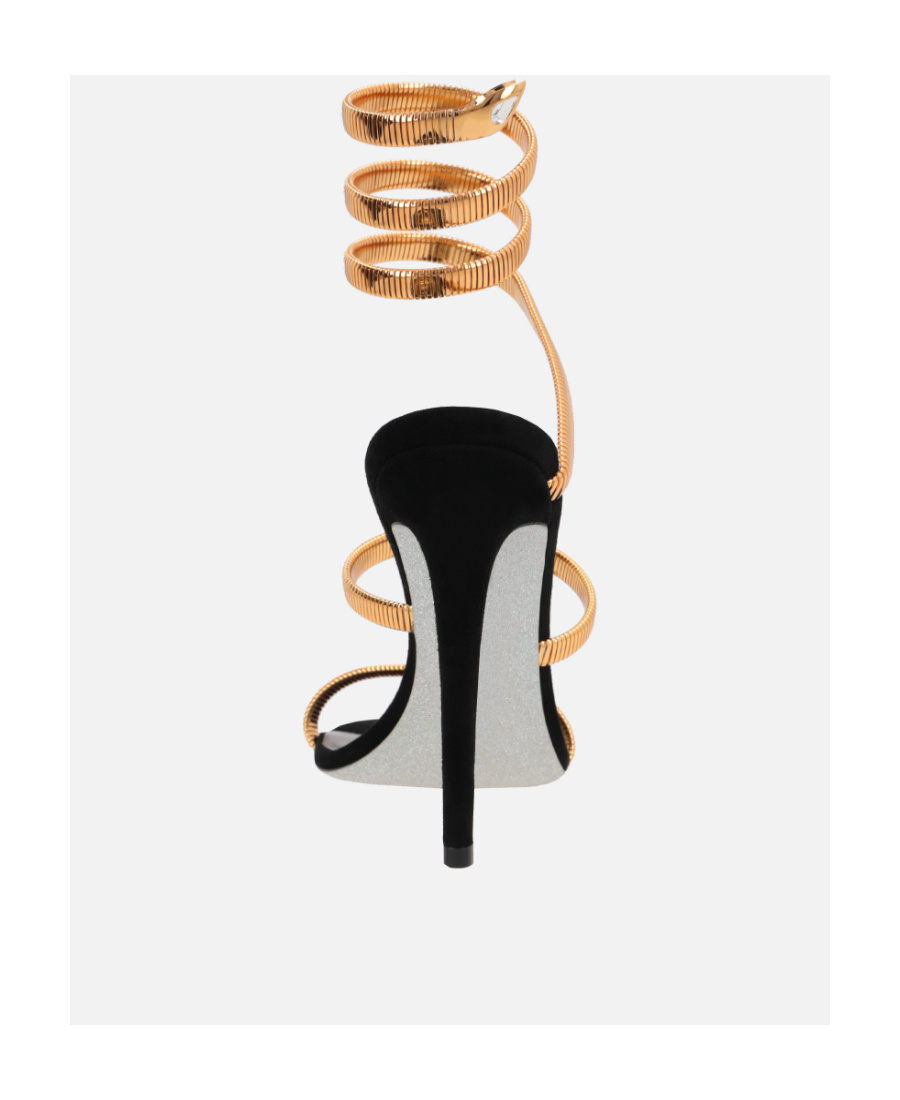 René Caovilla Juniper 110mm Coiled-strap Suede Sandals In Nude