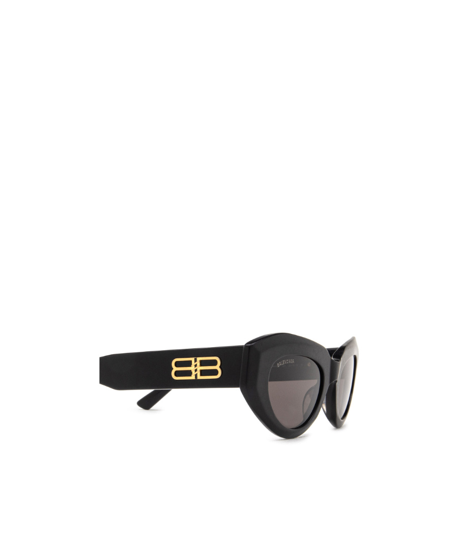 Balenciaga Oval-frame Sunglasses In Black