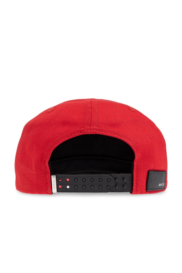 Amiri Red Ma Outline Canvas Cap In Red