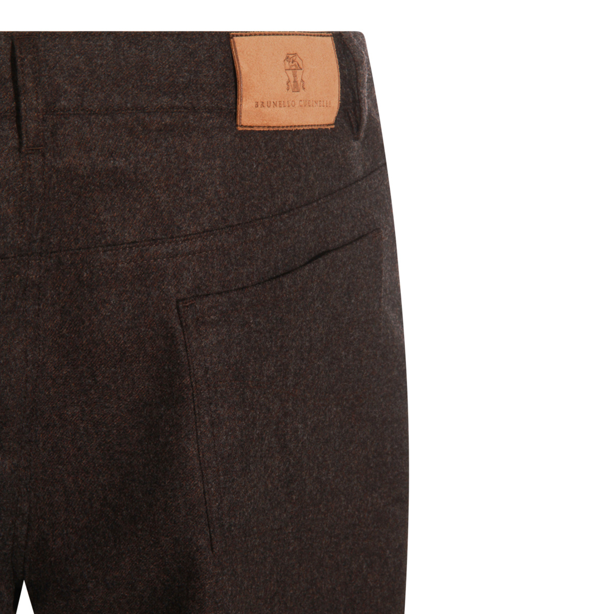 Brunello Cucinelli Belt Loops Slacks In Brown