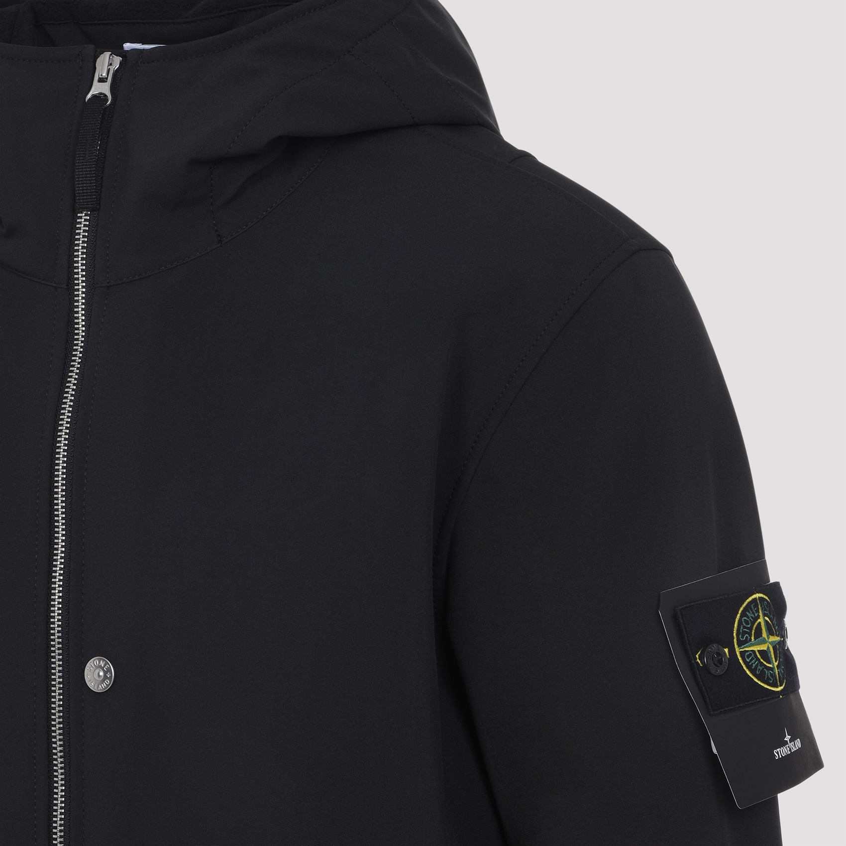 Stone Island Logo Patch Windbreaker Jacket