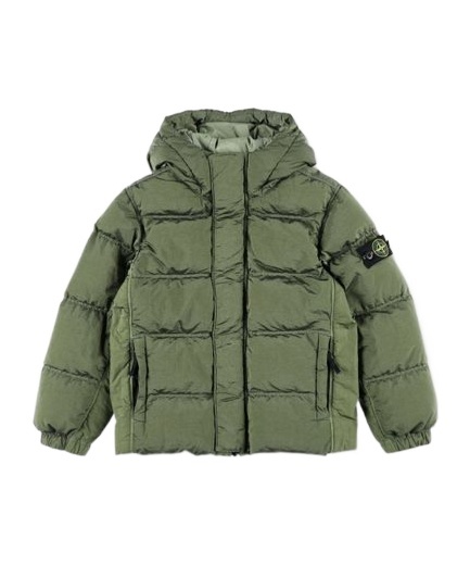 Stone Island Quilted Paddedl Jacket In Green