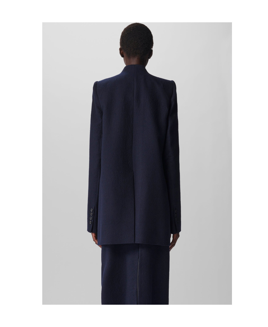 Ann Demeulemeester Wool V-collar Suit Jacket In Black