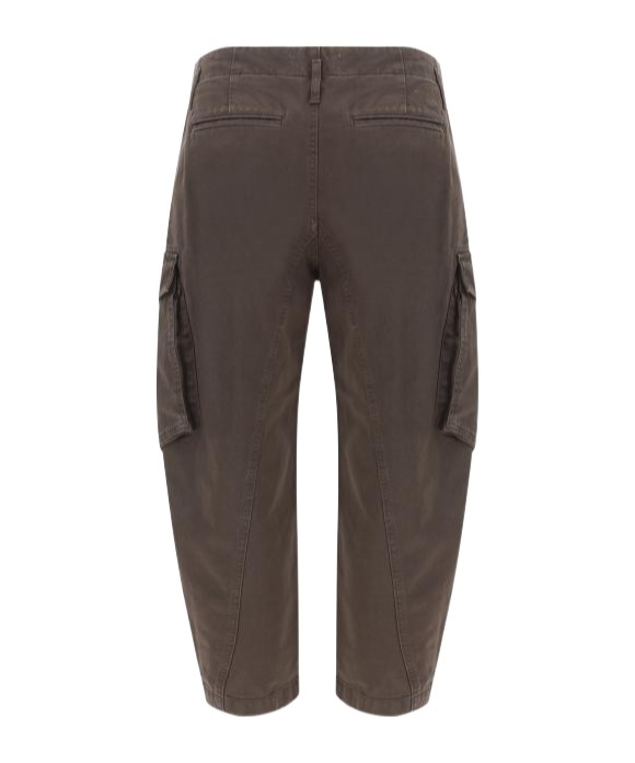 Pinko Solid Color Charango Cargo Jeans With Silver-tone Button 17c In Black