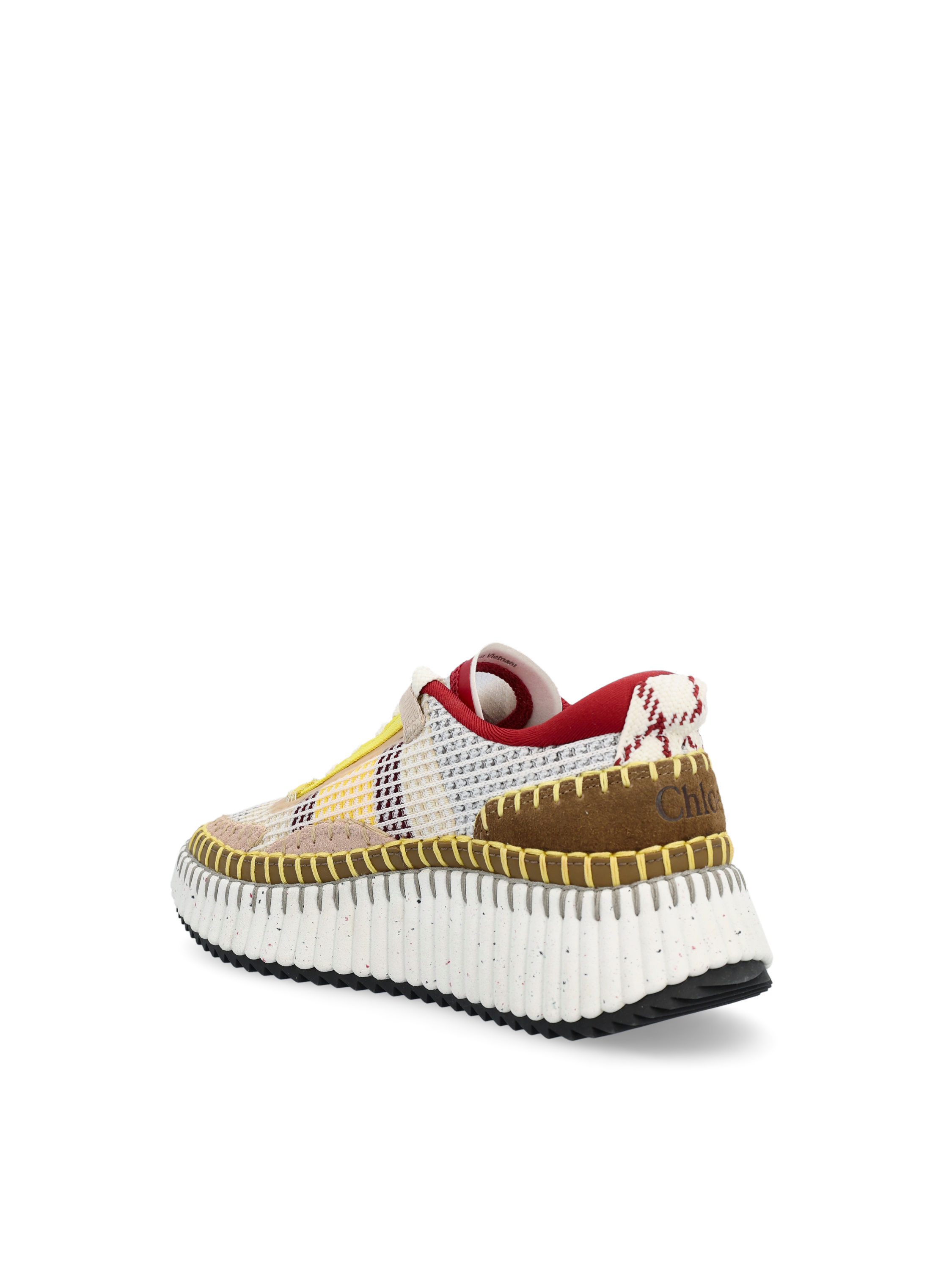 Shop Chloé Nama Low-top Sneakers In White