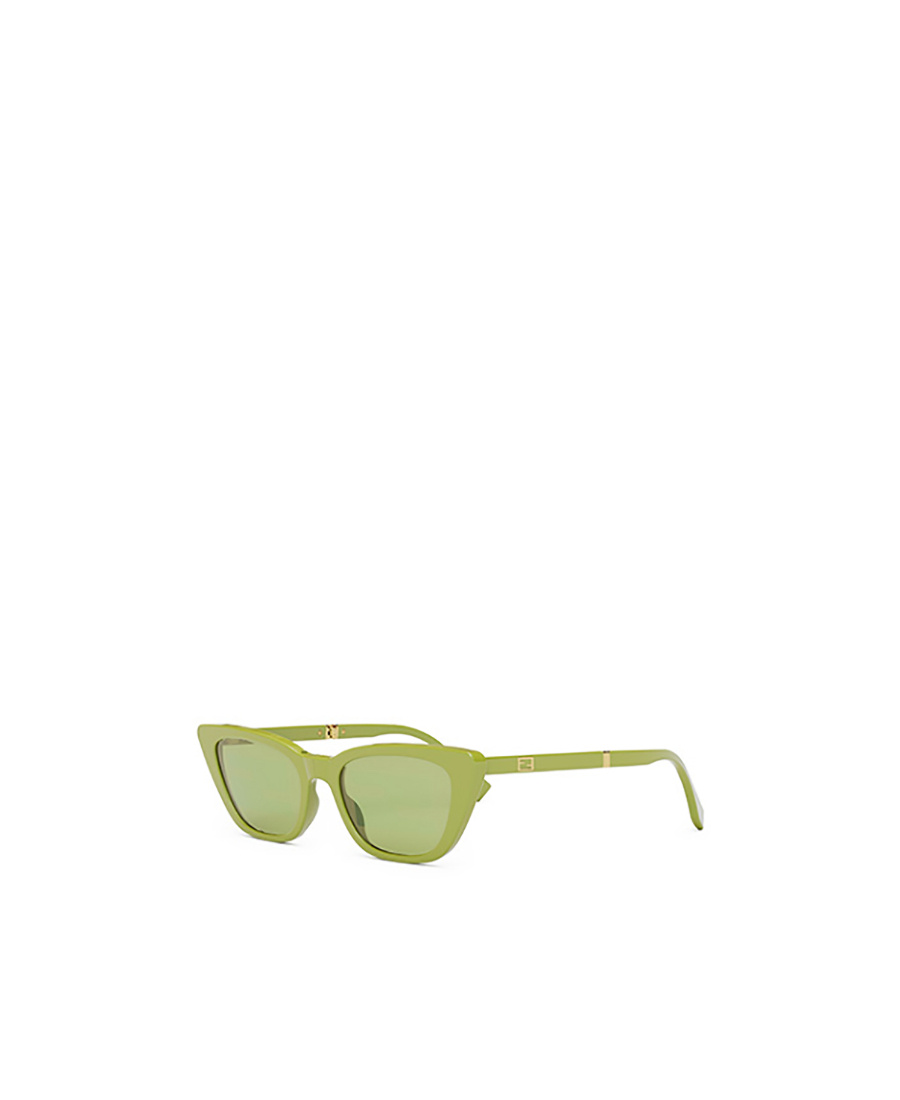 Fendi Eyewear Cat-eye Frame Sunglasses In Green