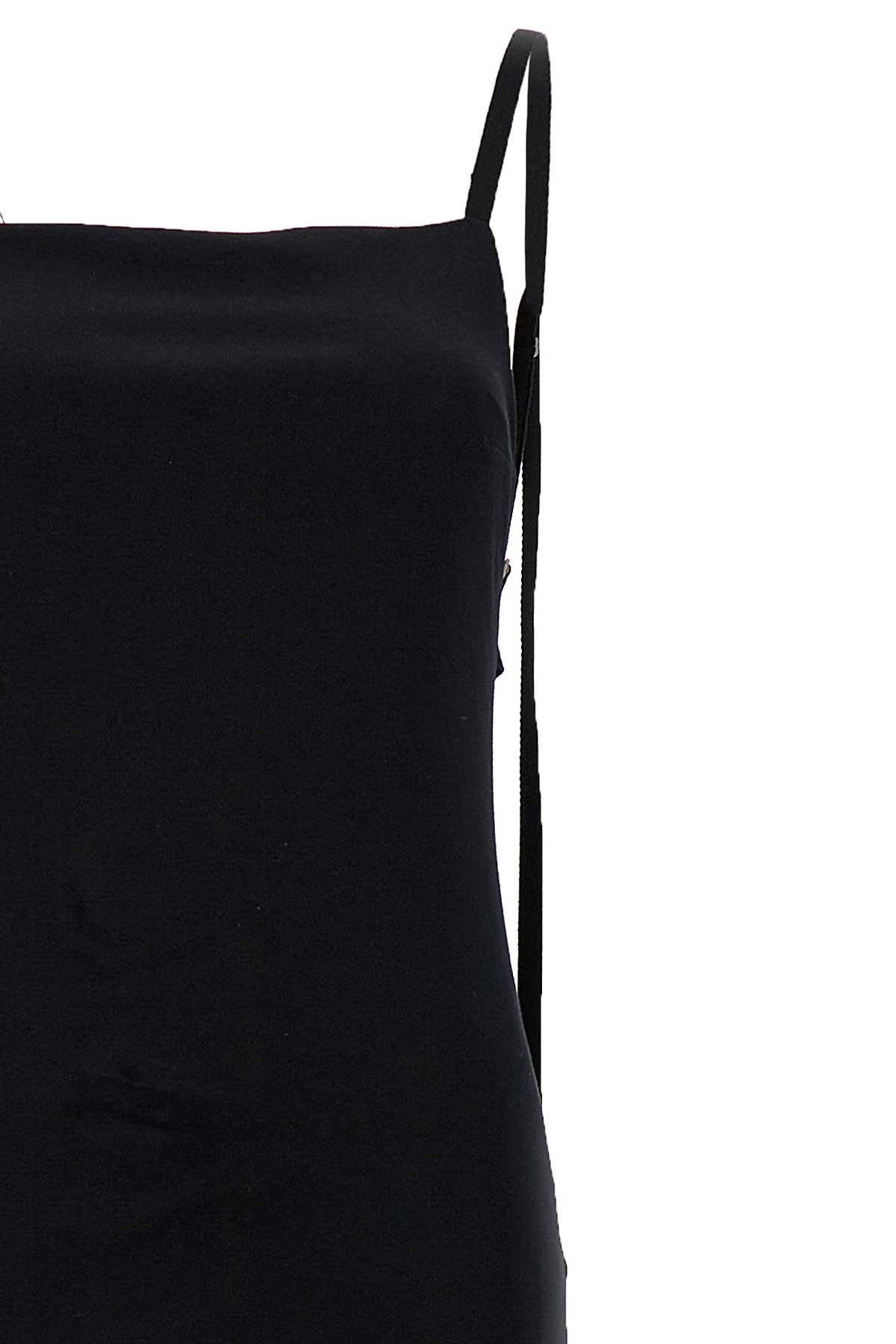 Ann Demeulemeester Logo Dress In Black