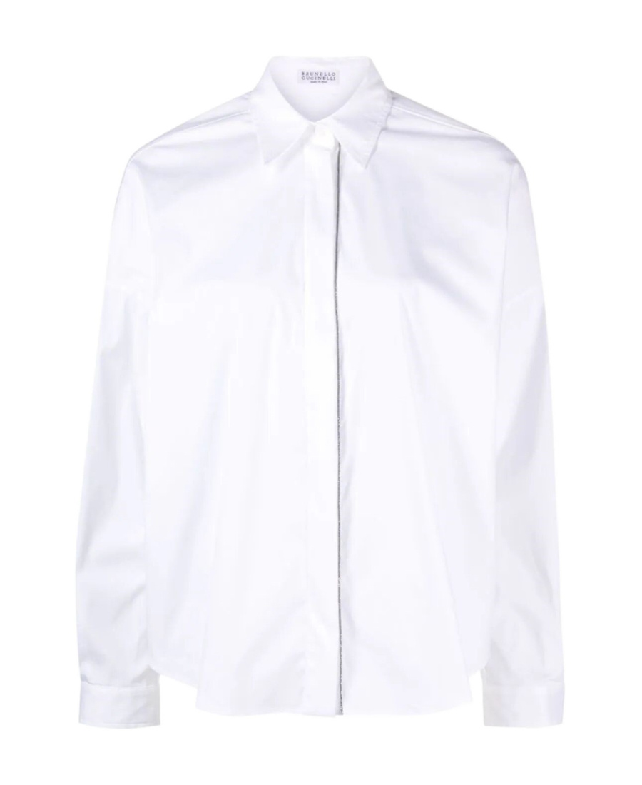 Brunello Cucinelli Concealed-front Fastening Shirt In White