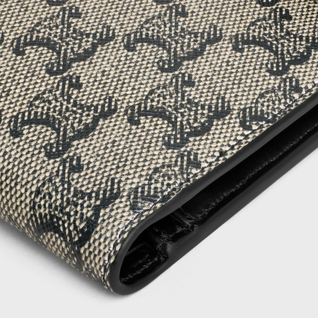 Celine Double-fold Wallet In Nude