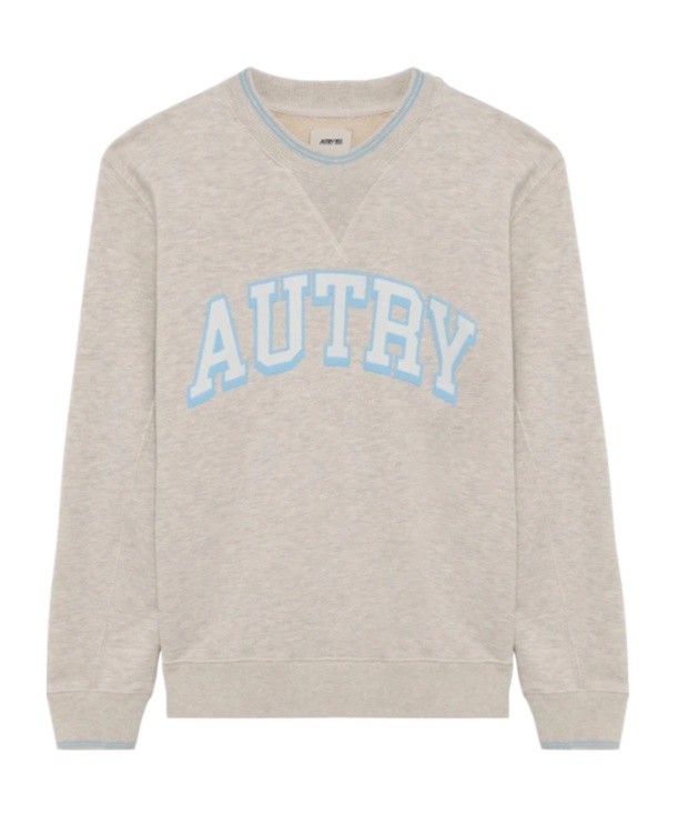 Shop Autry Logo-stamp Sweatshirt In Nude