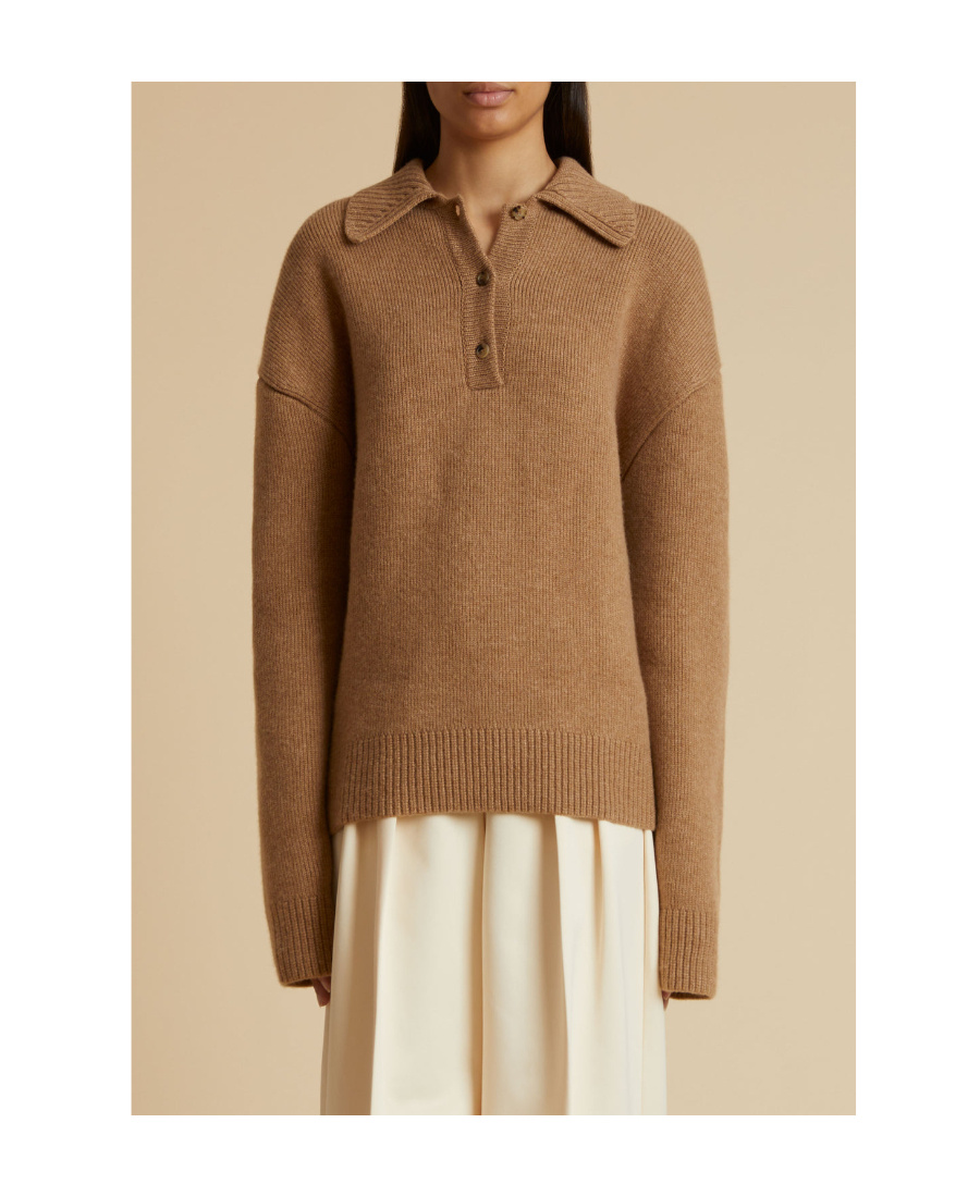 Khaite Bristol Pullover Aus Einer Kaschmirmischung In Nude