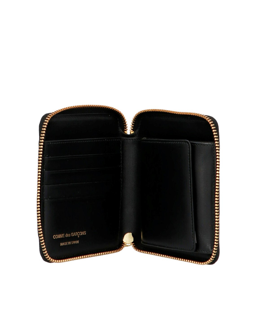 Comme Des Garçons Black Polka Dot Zipper Wallet