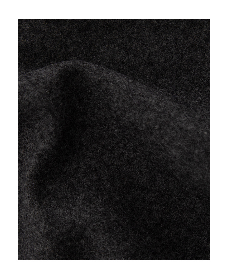 Moschino Brushed Logo-print Fringed Scarf In Black