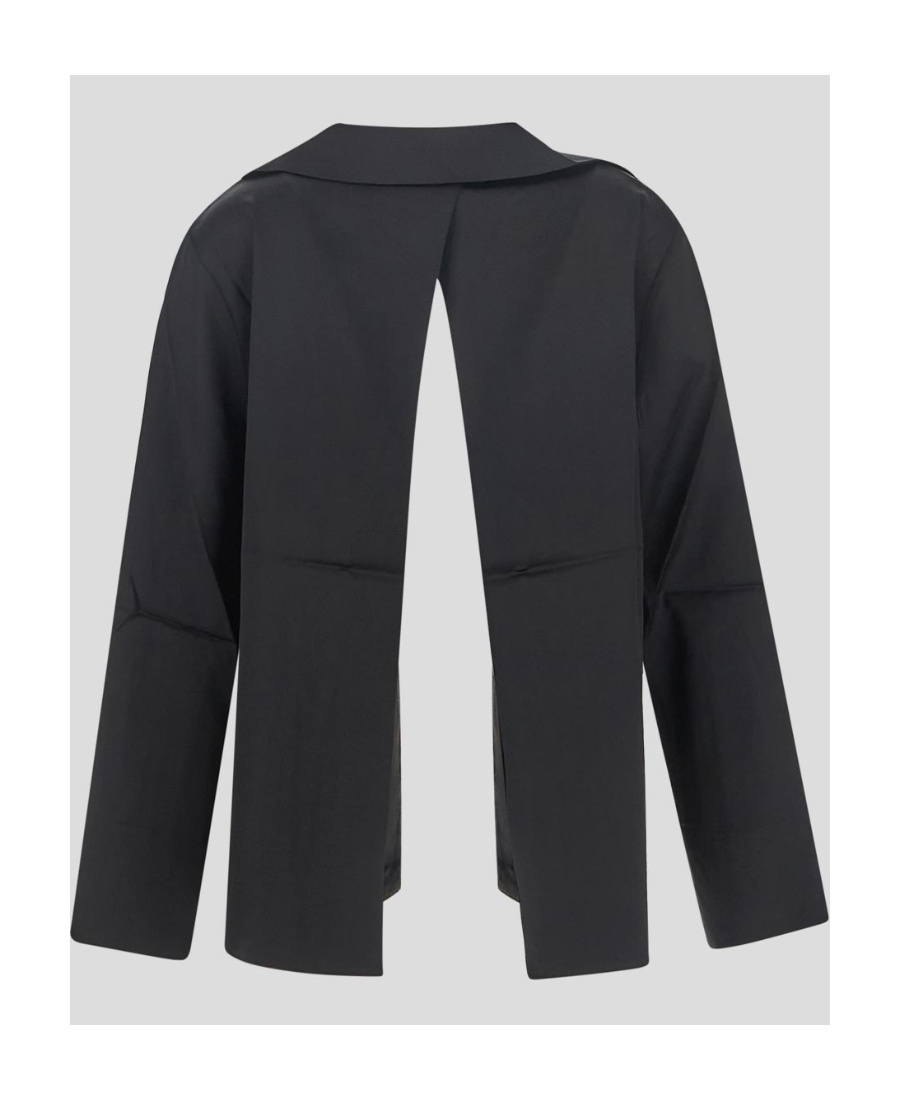 Jacquemus Open Shirt 'the Night Chemise In Black