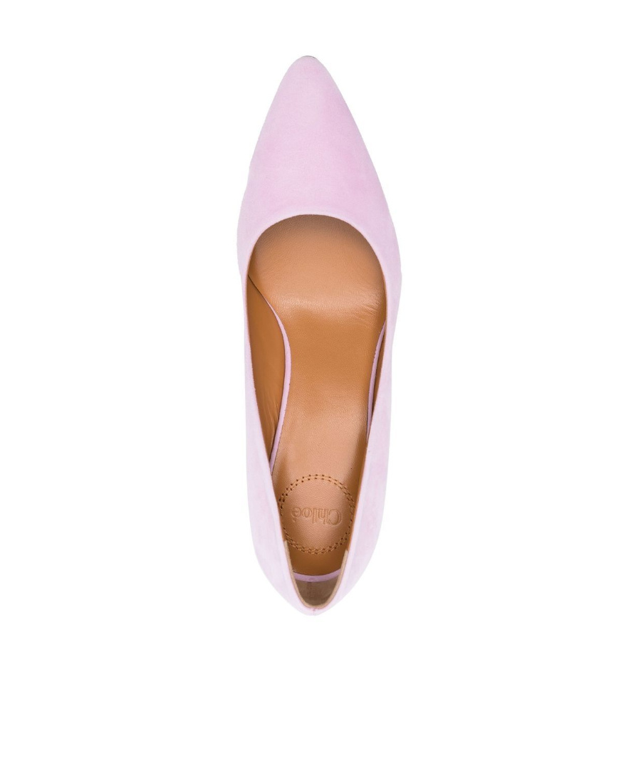 Chloé Chloè Oli Leather Pumps In Purple