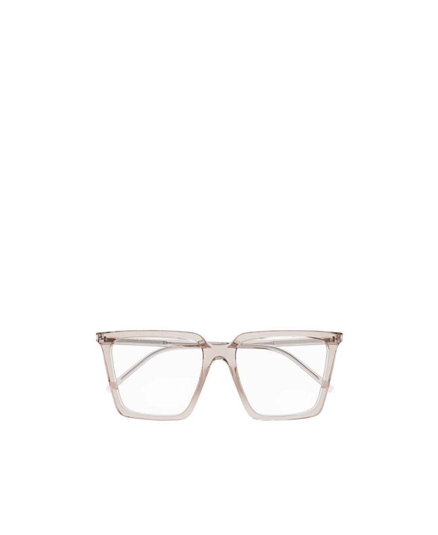 Saint Laurent Square-frame Transparent Sunglasses In White