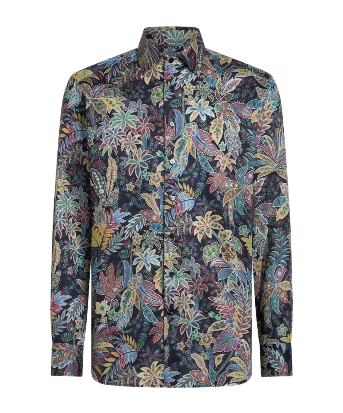 Etro Floral Print Long Sleeve Button-down Shirt