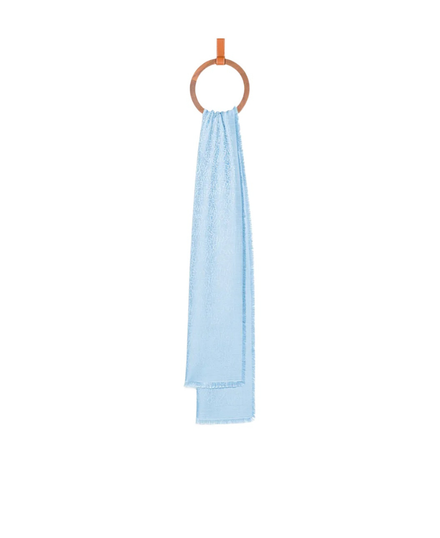 Loewe Logo Scarf In Blue