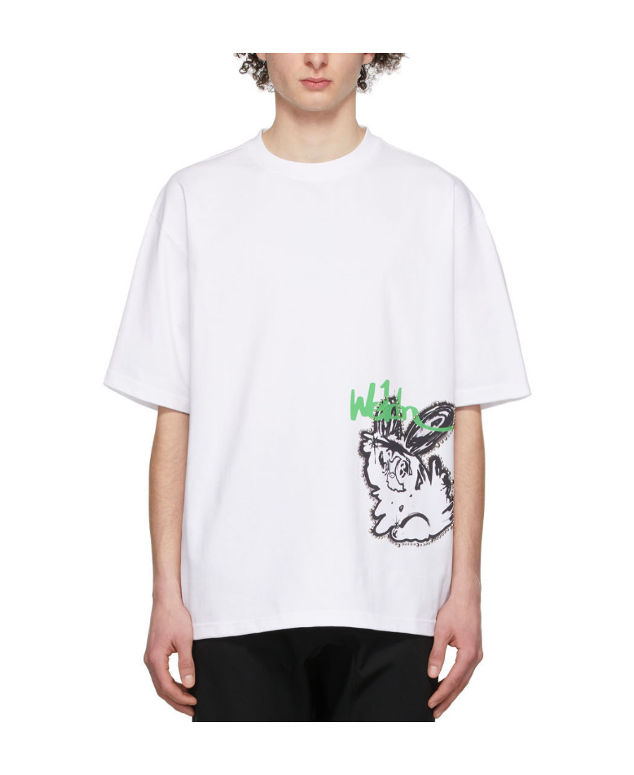 We11 Done Logo-print Oversized T-shirt In White
