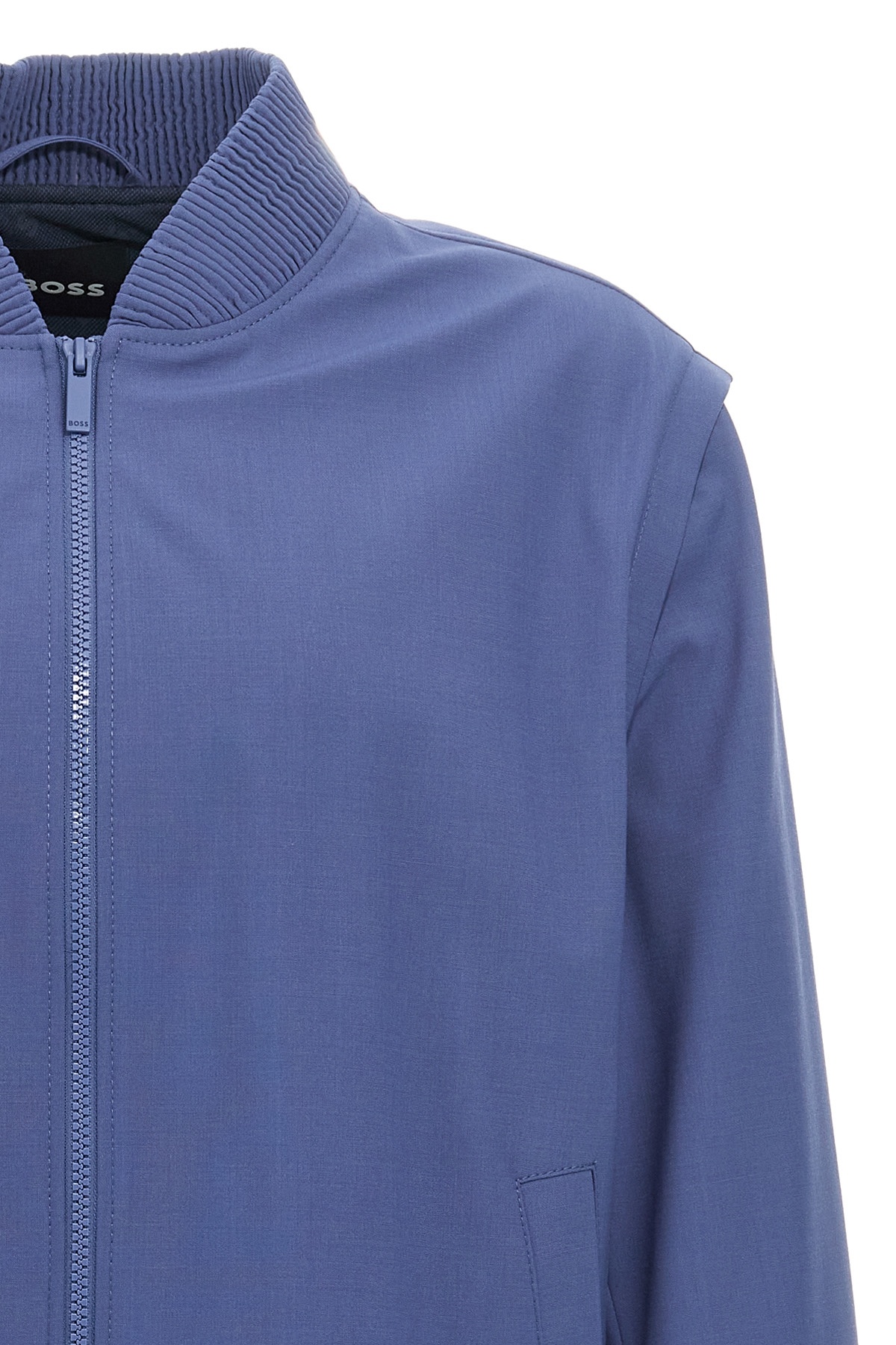 Hugo Boss Light Blue Hanry Pad Jacket In Blue