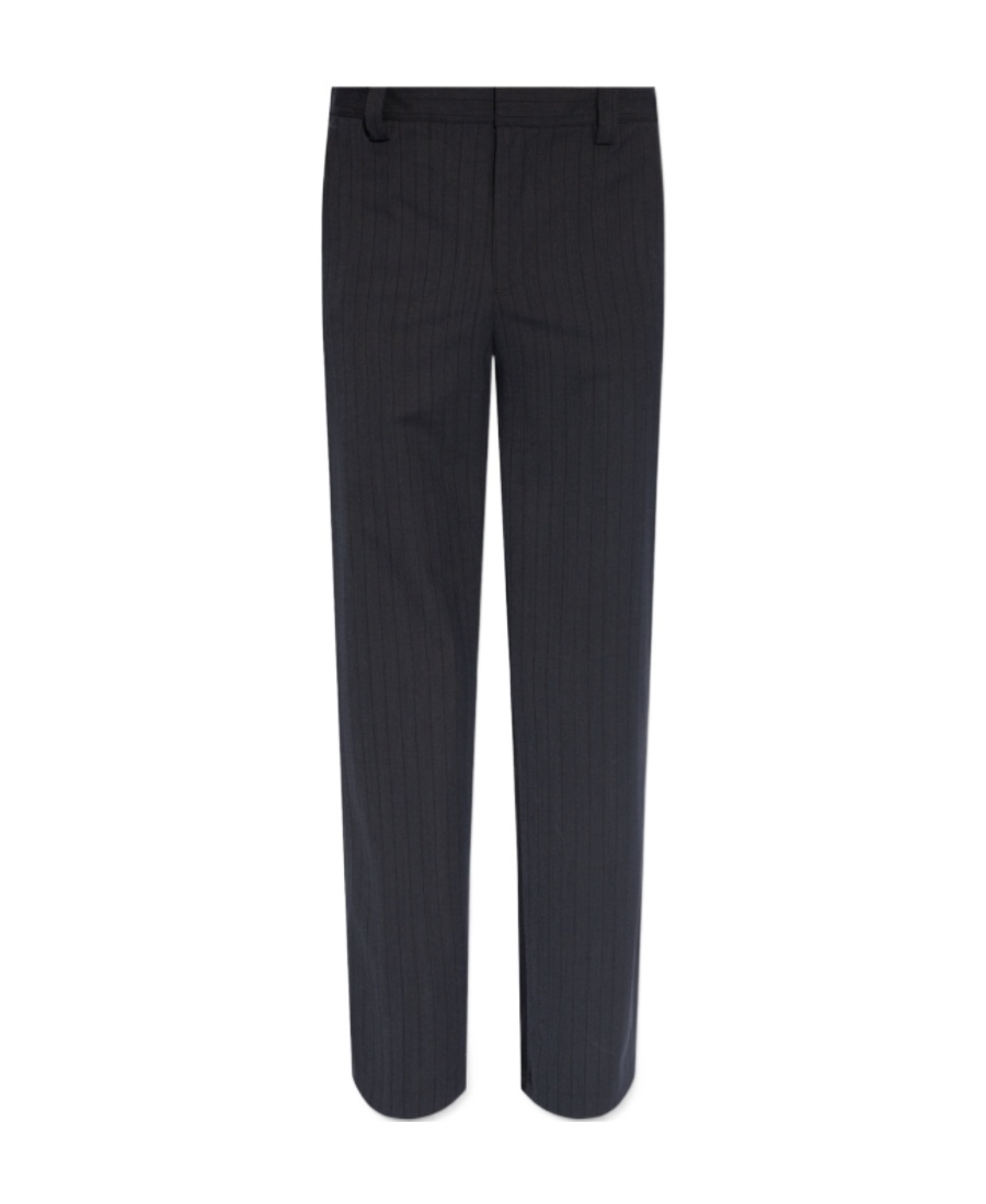Diesel P-wire Hybrid Pinstriped Pants In Green