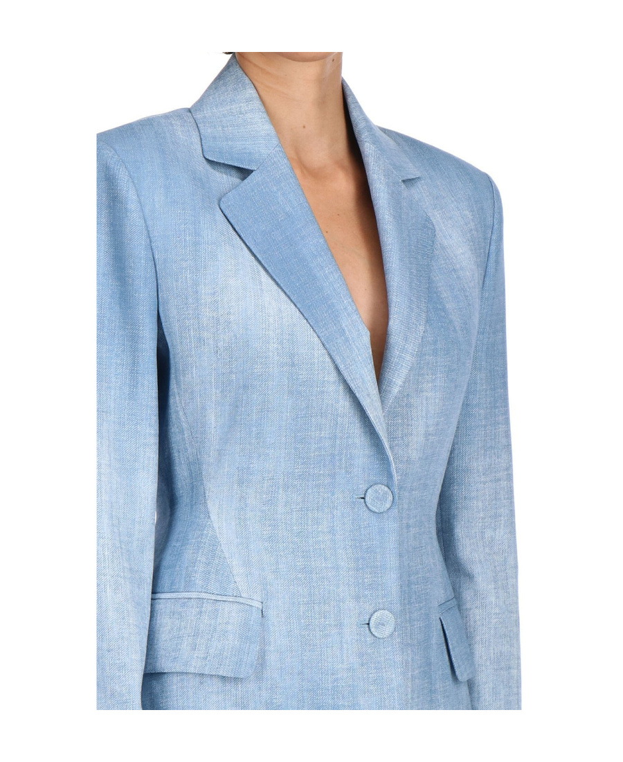 Ermanno Scervino Denim-print Blazer