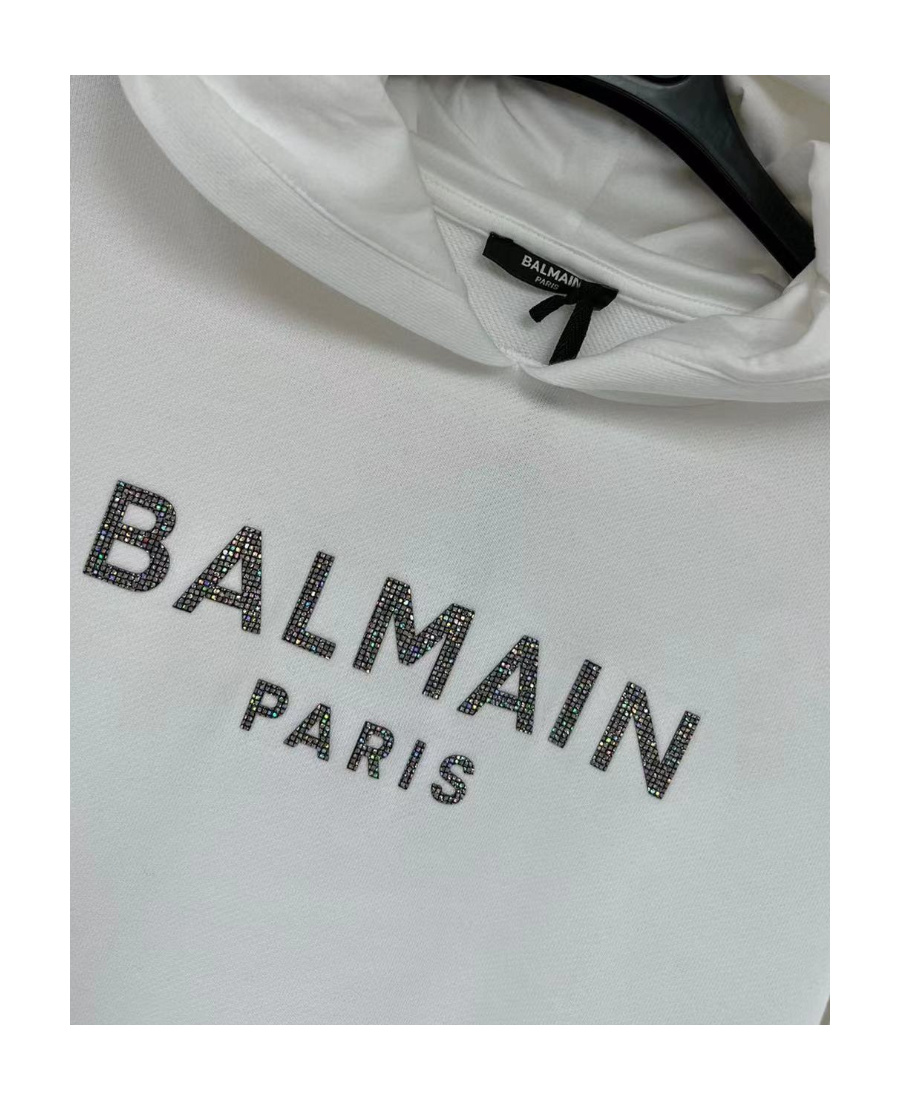 Balmain Logo Sweater Dress In Gray