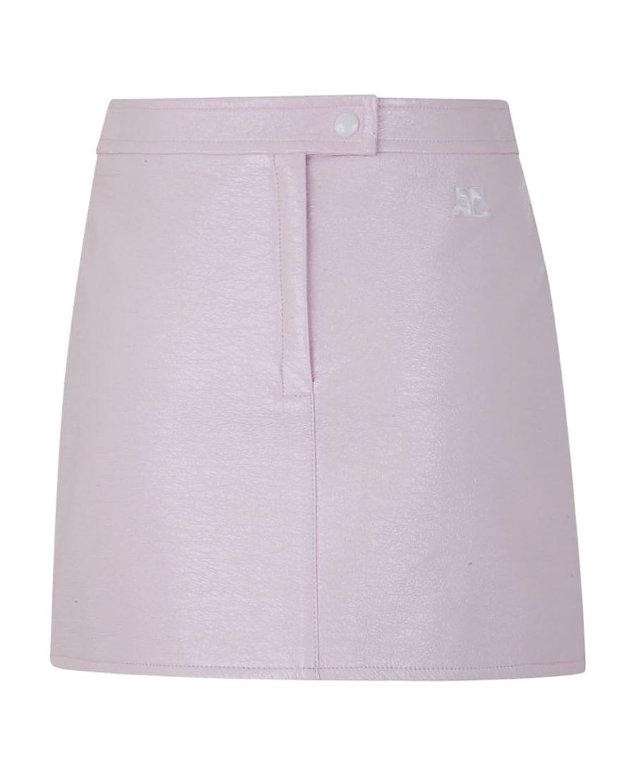Courrèges A-line Mini Skirt In White