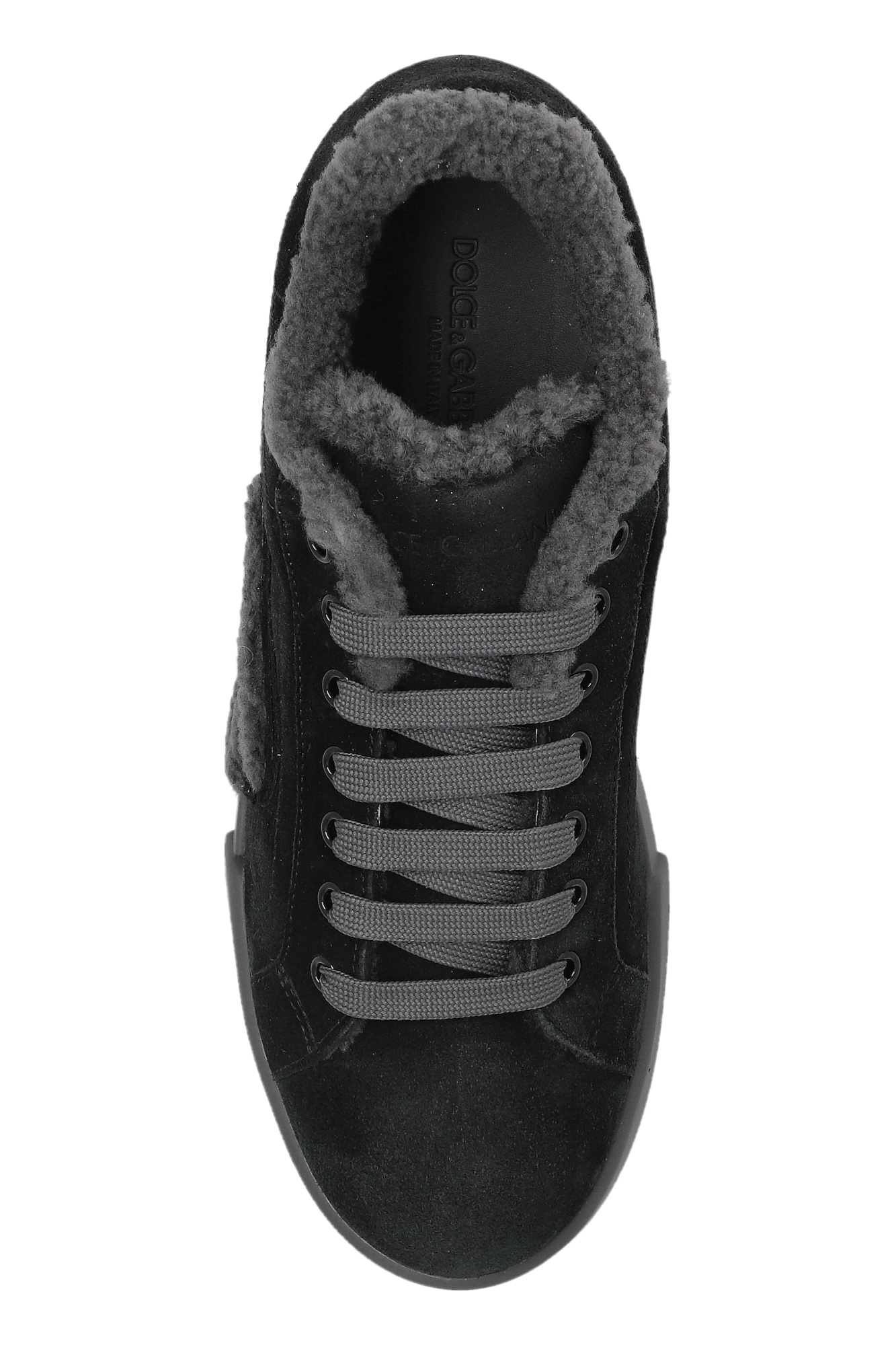 Dolce & Gabbana Lace-up Sneakers In Black