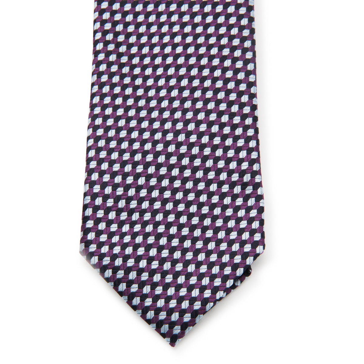Zegna Pointed Tie In Blue