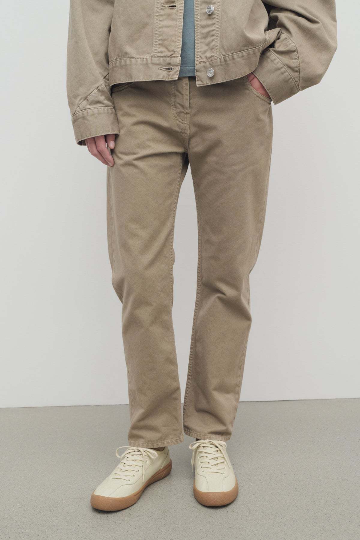 The Row Belt Loop Denim Trousers In Brown