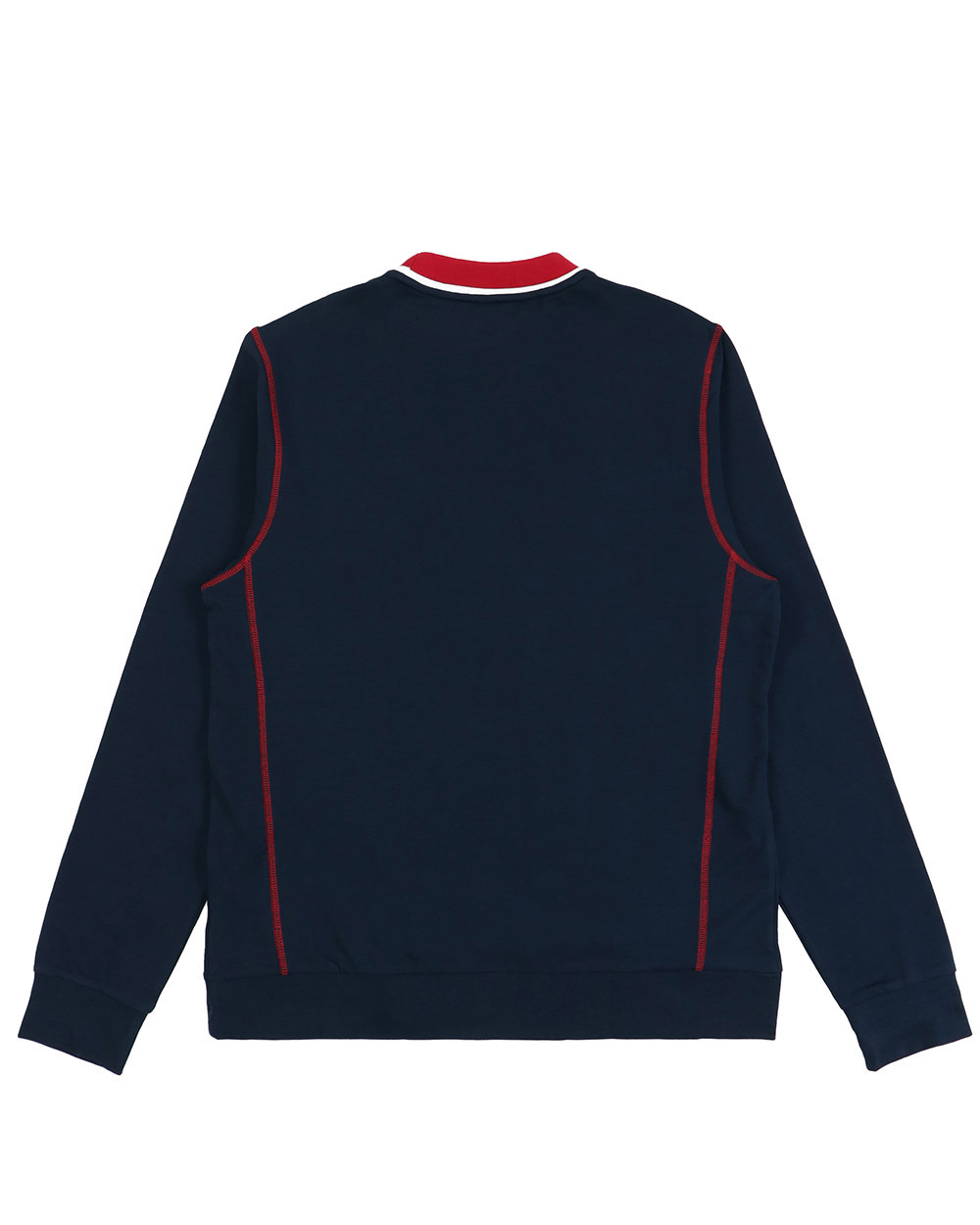 Ea7 Logo Round Neck Sweater In Black