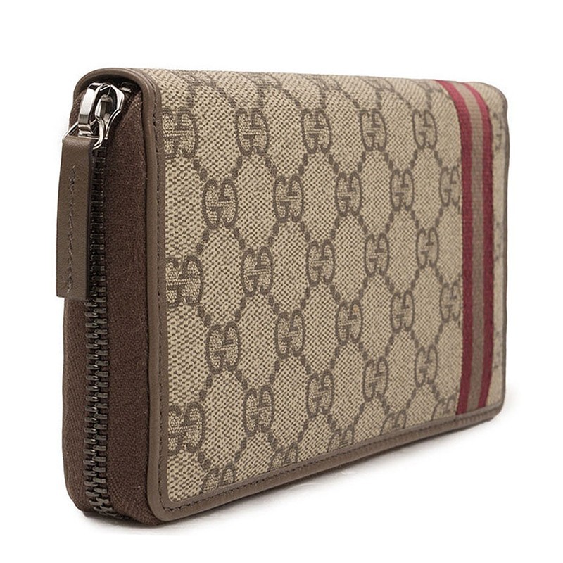 Gucci Zipper Wallet In Brown
