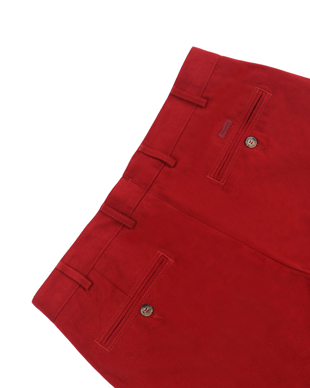 Shop Paul & Shark Straight Casual Pants In Red