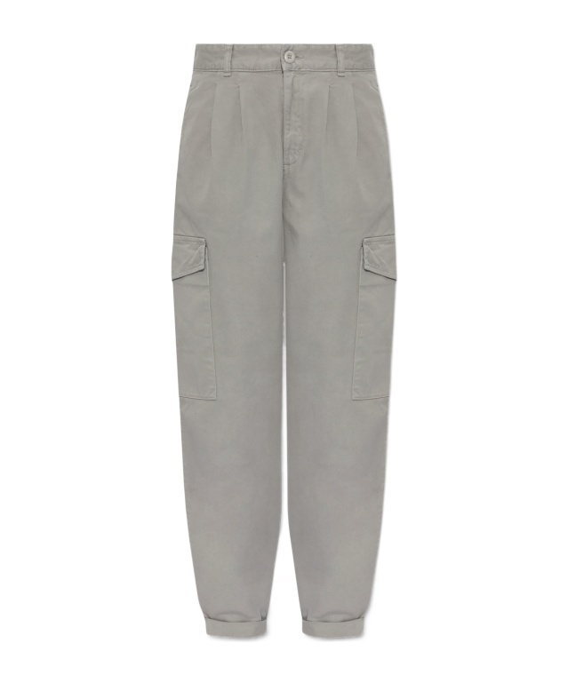 Carhartt Collins Cotton Cargo Trousers In Gray