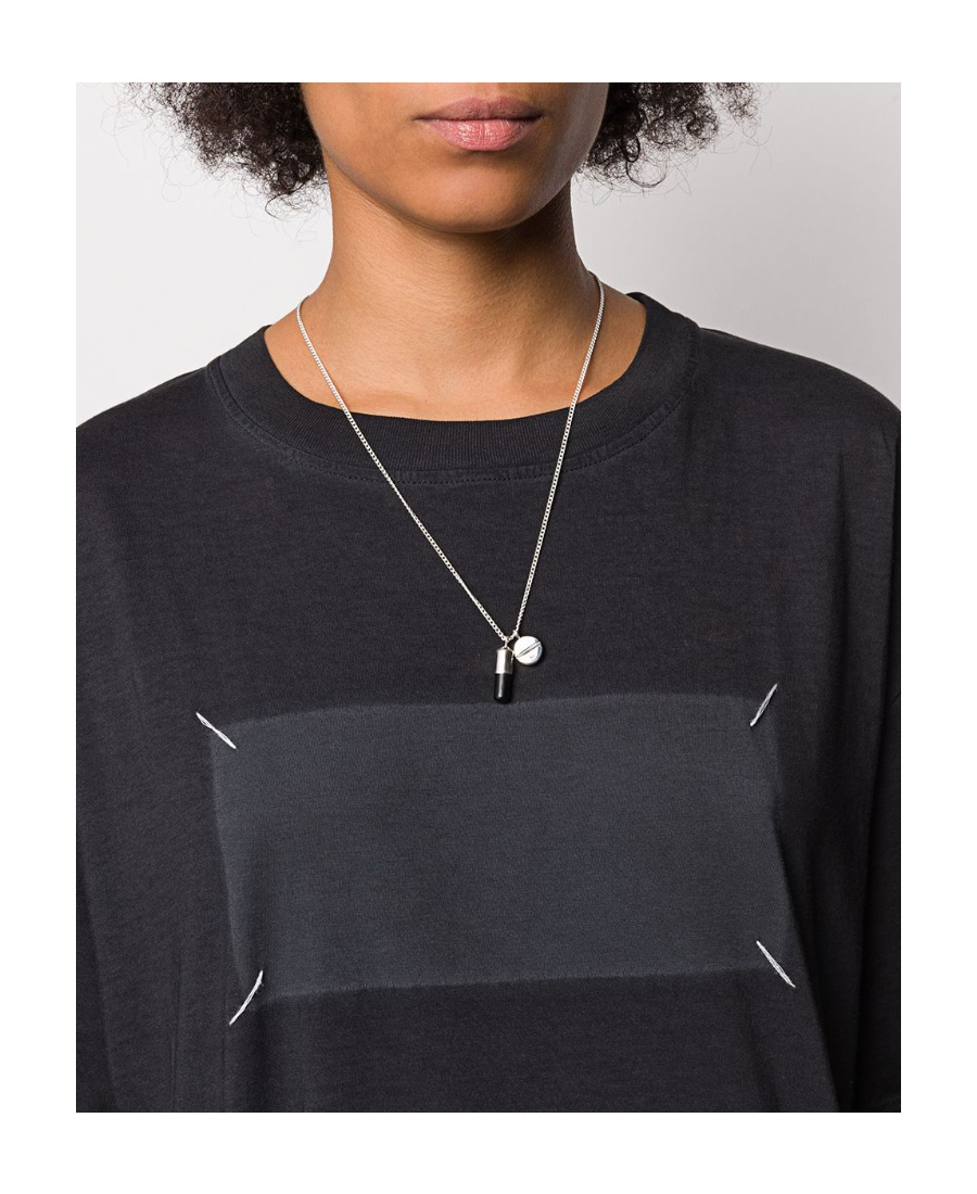 Ambush Pill Logo Necklace In White