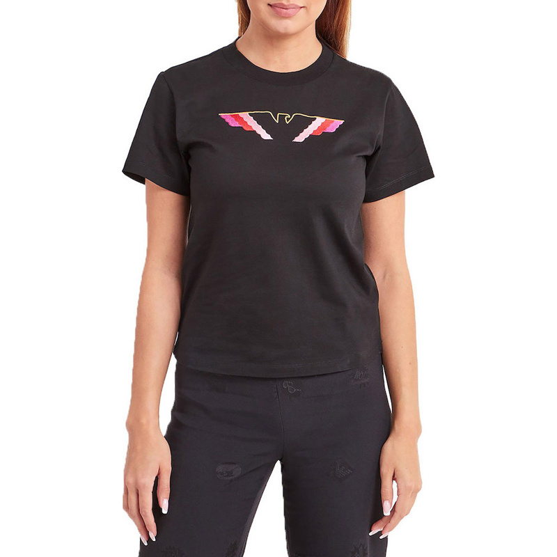 EMPORIO ARMANI EAGLE WING PATTERN T-SHIRT