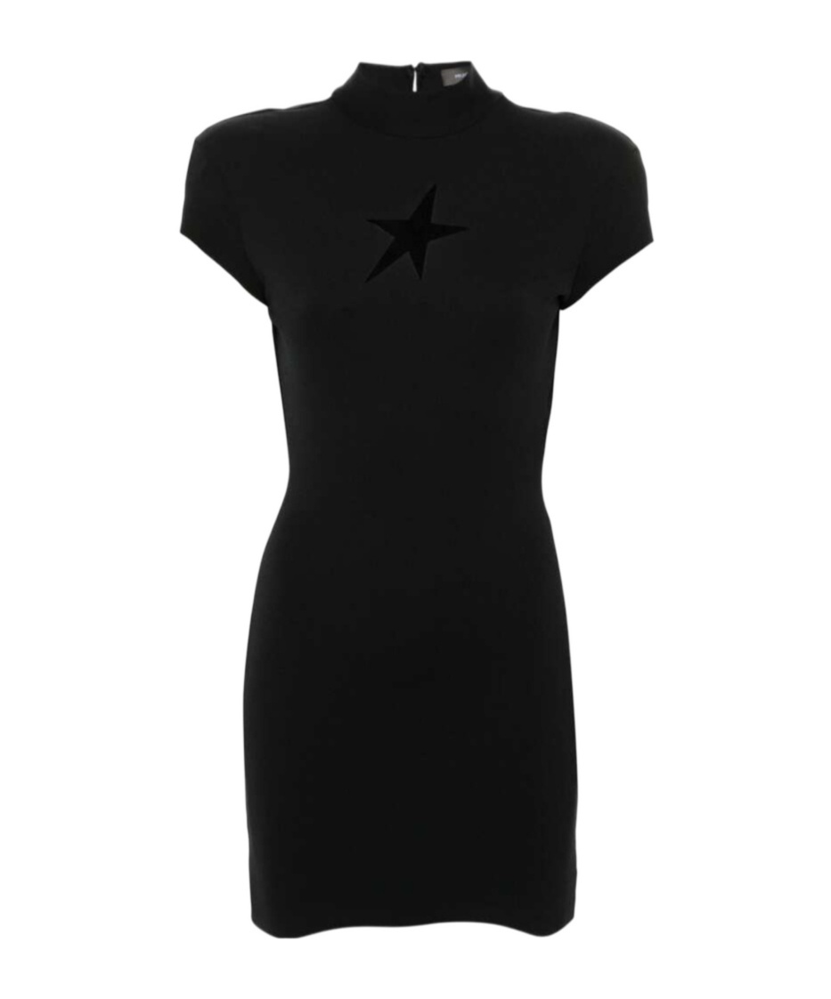 Shop Mugler Short Sleeve Dress In Black