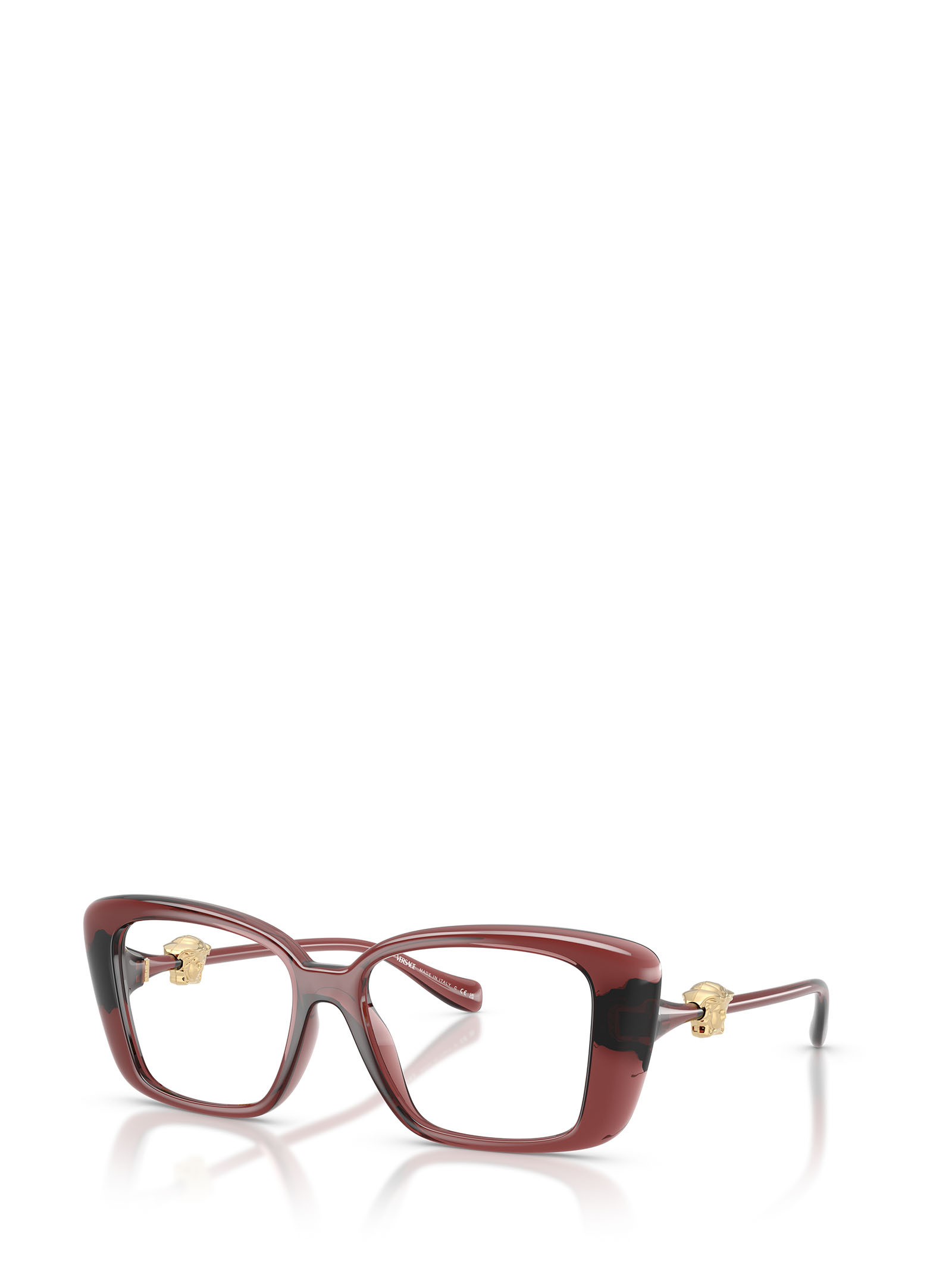 Versace Full Frame Plain Mirror In Red