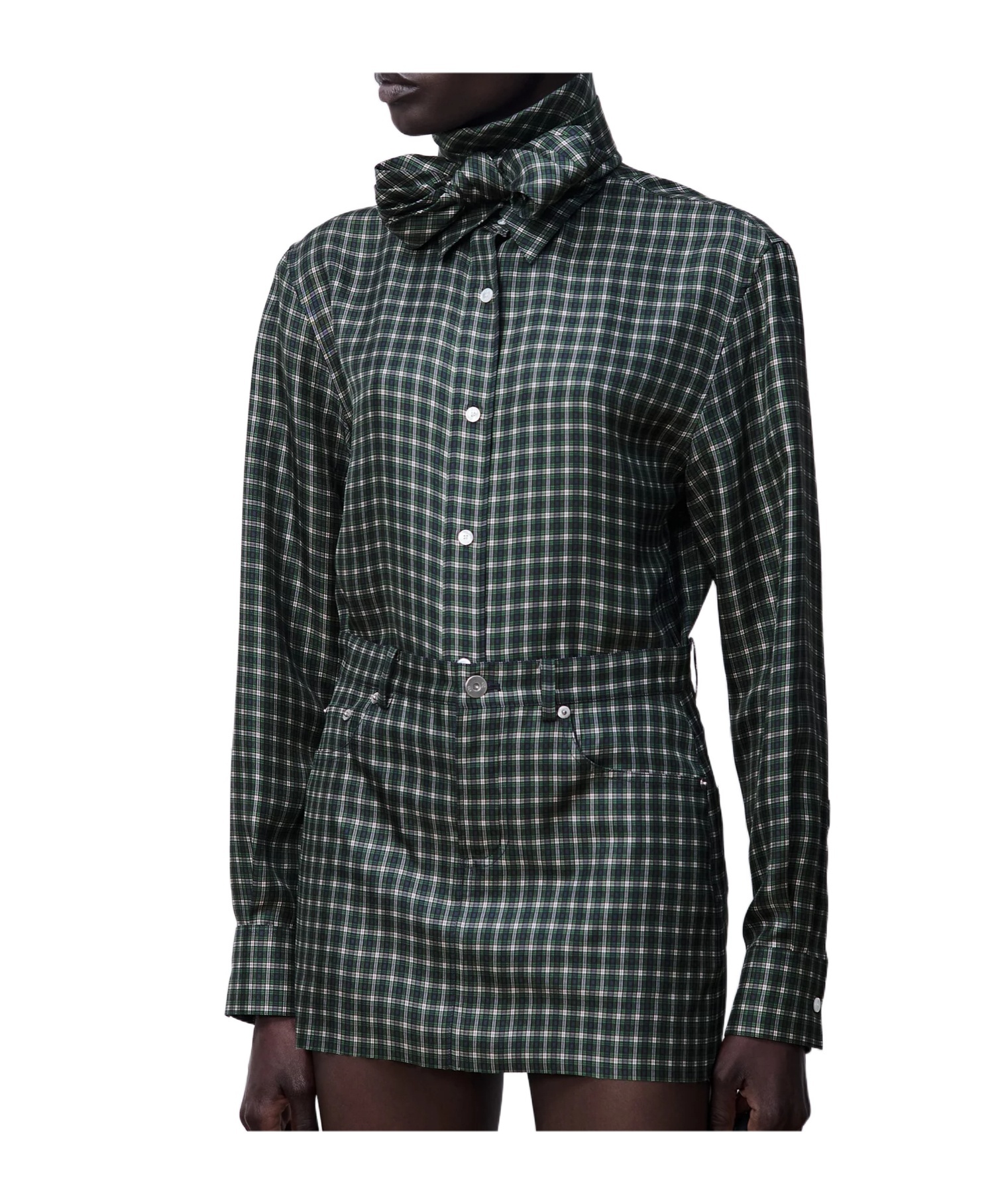 Dior Blouse With Removable Bow Tie In Black