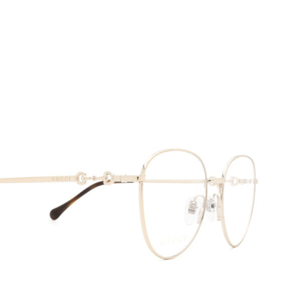 Gucci Round Frame Flat Mirror In Gray