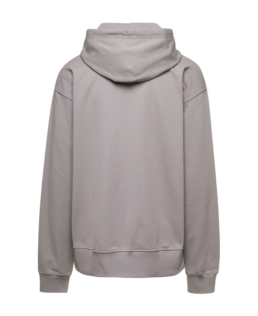 Diesel S-macs-hood-od Cotton Hoodie In Gray