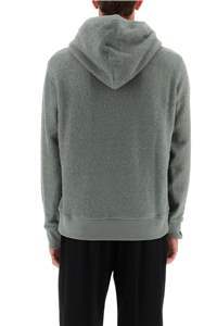 Craig Green Internal Frill Cotton Ruched Hoodie In Gray