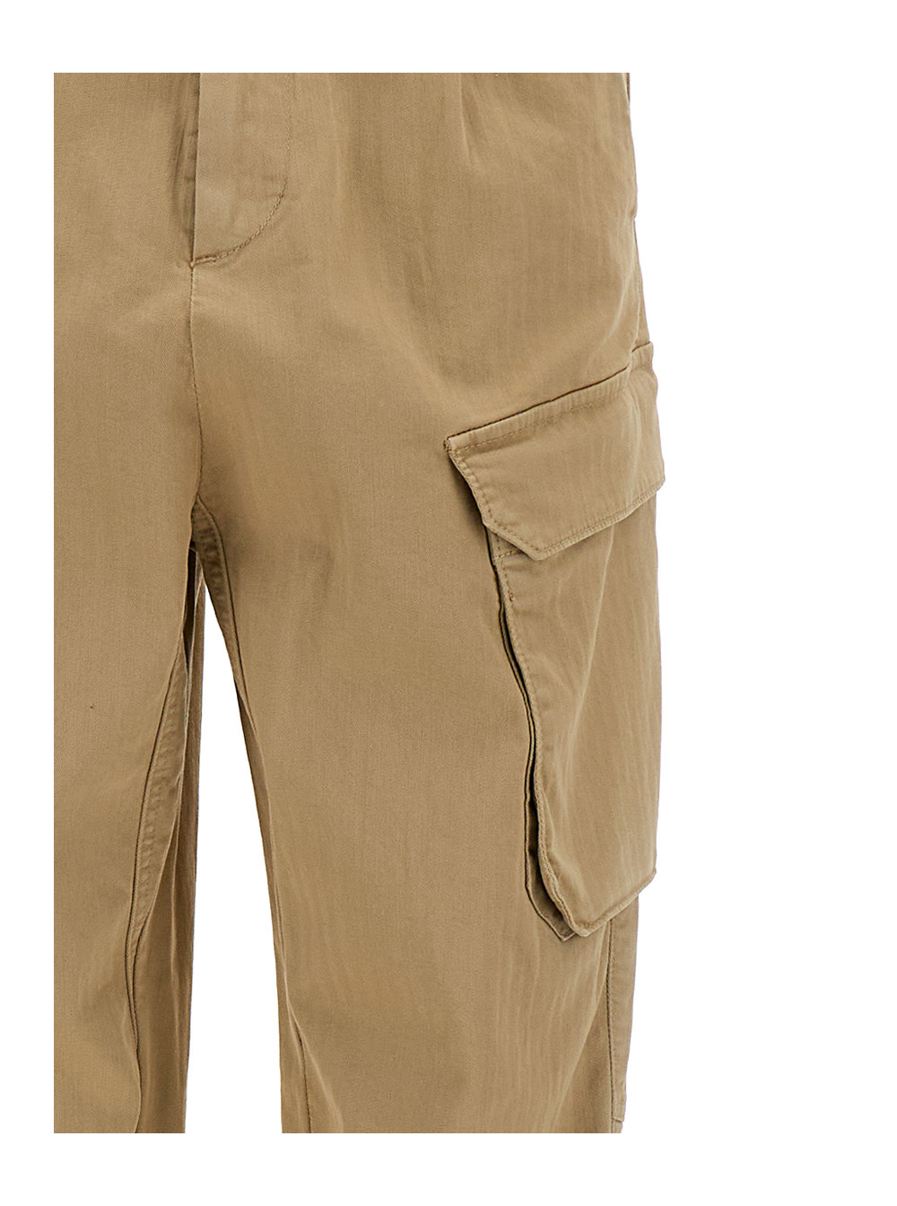 SEMICOUTURE HERRINGBONE CARGO TROUSERS
