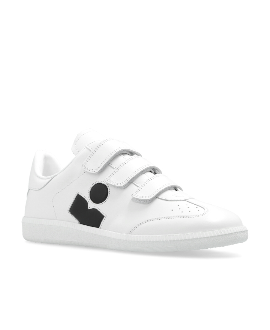 Isabel Marant Beth Leather Sneakers In White
