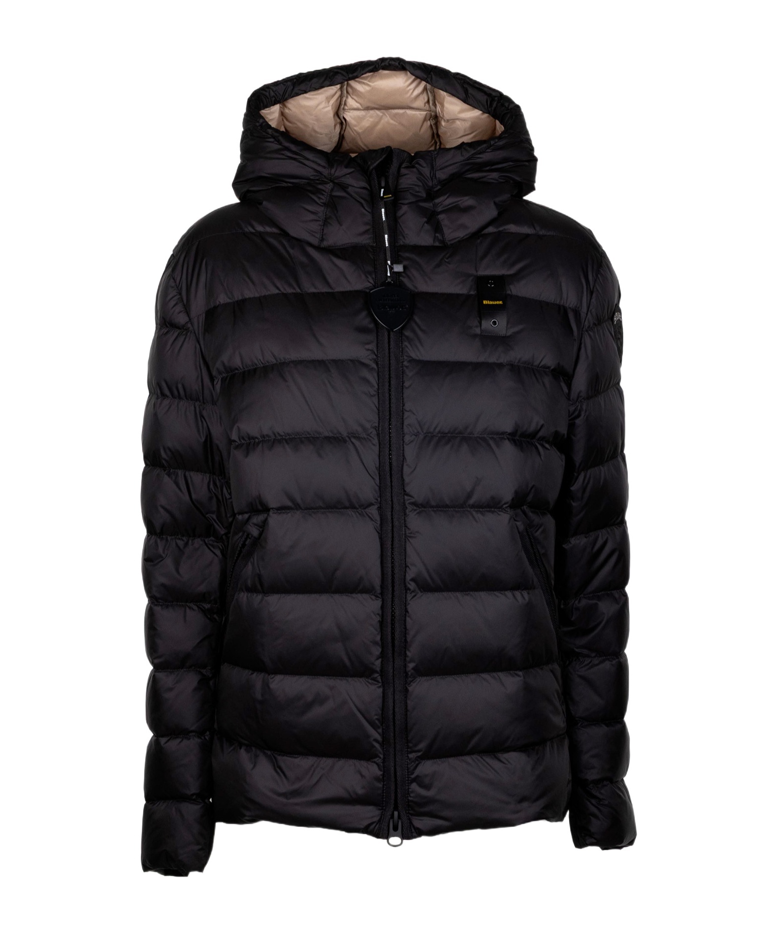 Blauer Usa Quilted Hooded Jacket In Black